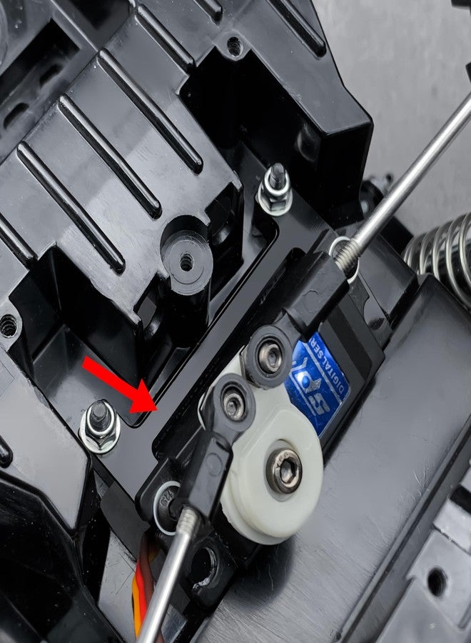 QUE-T Aluminium Servo Mount Bracket for 1:12 Tamiya Lunch Box RC Truck - Image 3